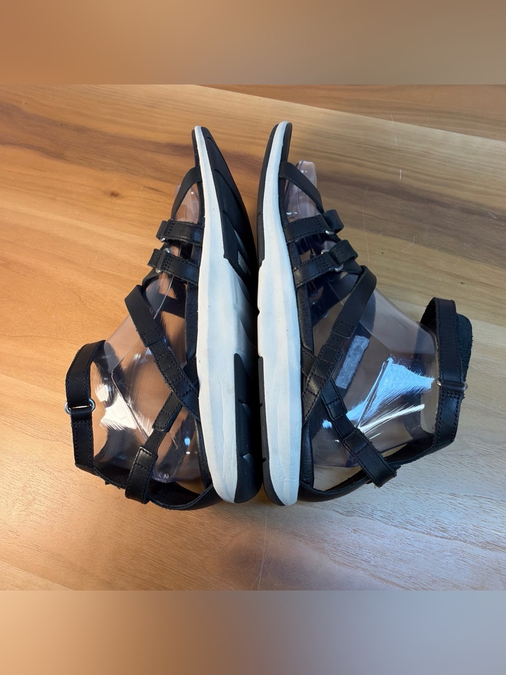 Merrell Women's Sz 9 Black Gladiator Ankle Leather Strappy Sandals Boho Comfort - Picture 7 of 13